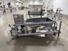 Lanham Model RDF Dough Dump Conveyor- Overall Dims Approx 8' L X 4' W X 4' Tall, Bin Dims Approx 4'