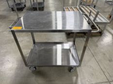 Stainless Steel Cart- Approx 3'6" L X 2' W X 3' Tall