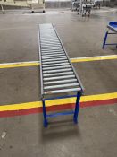 Mild Steel Gravity Conveyor-Approx 10' L X 15 1/2" Wide Roller- Rollers- Approx 1 1/2" Diameter,