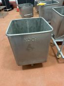 Koch Stainless Steel Dump Buggy- Inside Dims Approx 25" L X 25" W X 30" Tall