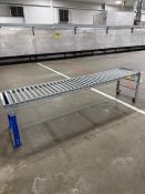 Mild Steel Gravity Conveyor-Approx 10' L X 21 1/2" Wide Roller- Rollers- Approx 1 1/2" Diameter,