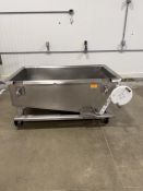 Stainless Steel Dough Dump Bin- Overall Dims Approx 6'8" L X 3'2" W X 3'3" Tall, Bin Dims Approx 5'