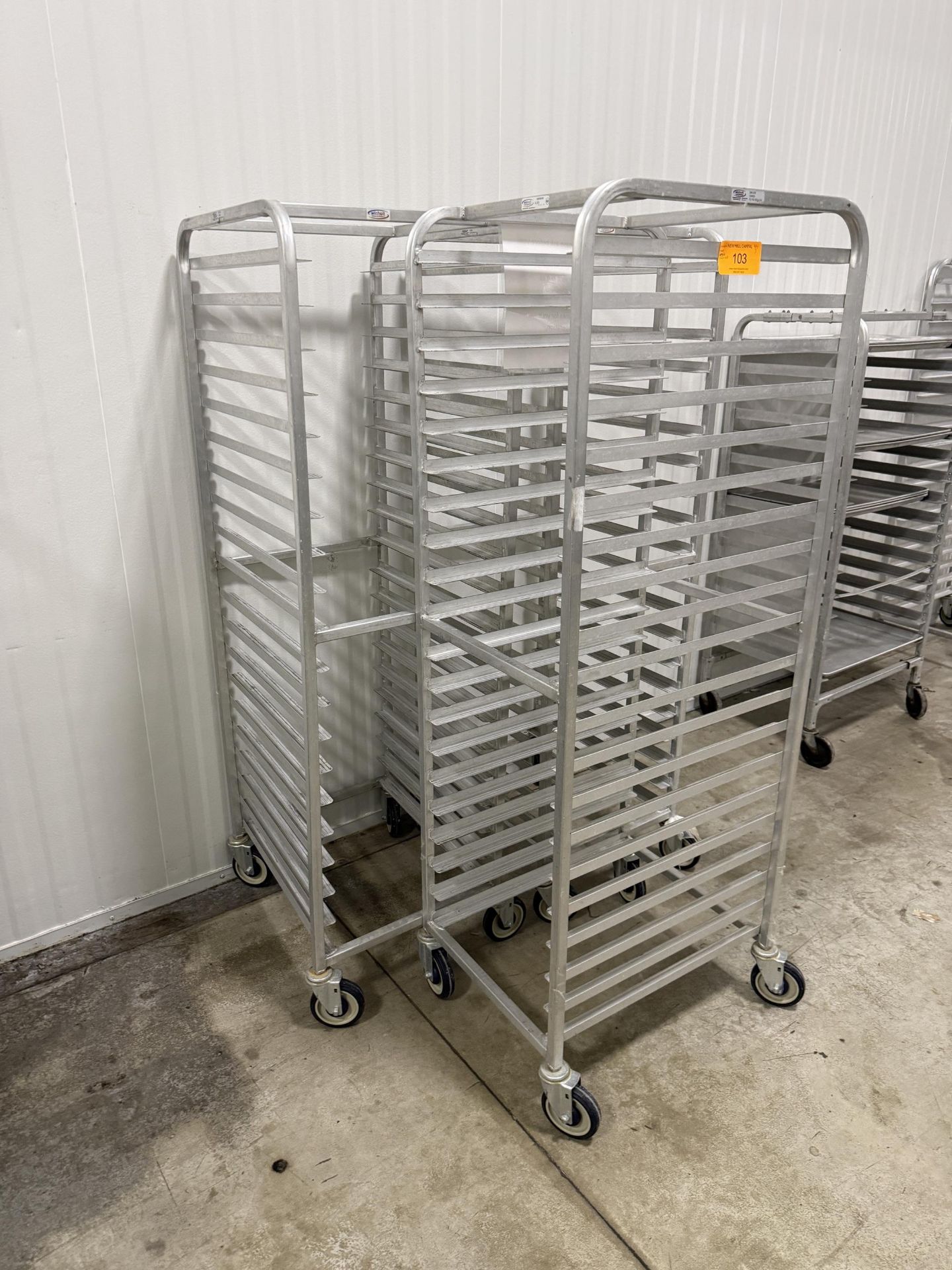 Win Holt Aluminum Roll-In Oven Racks - QTY (3) 20 Rack Spaces- Inside ...