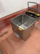Koch Stainless Steel Dump Buggy- Inside Dims Approx 25" L X 25" W X 22" Tall