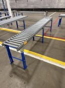 Mild Steel Gravity Conveyor-Approx 10' L X 15 1/2" Wide Roller- Rollers- Approx 1 1/2" Diameter,