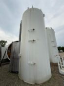 Mueller 5,000 Gallon Silo, Vertical Agitation, Jacketed, Cone Bottom, Located Pulaski, WI, S/N: