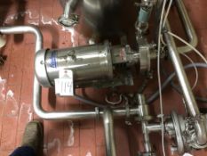 Fristam 5 HP Centrifugal Pump, Model FPX722-125, Stainless Steel Tank, Stainless Steel Motor, 2"