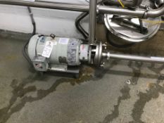Fristam 7.5 HP Centrifugal Pump, Model F2X21501100651, 2" Inlet x 2" Outlet