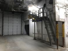 Stainless Steel Receiving Platform, Safety Cage, 2' x 91' Platform, (Qty: 2) Access Gates, 7'