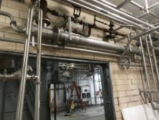 Scherping Stainless Steel Shell And Tube Heat Exchanger, Model 69-53-1E, 2" Inlet/Outlet