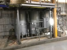 3-Tank CIP System For Receiving Bay, (Qty: 2) Pumps, (Qty: 2) Heat Exchangers, Condensate Pump,