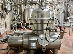 Westfalia Clarifier Separator, Model SAMR15036, Self Cleaning Bowl, S/N: 1644627