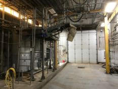 Stainless Steel Receiving Platform, Safety Cage, 5' x 16', (Qty: 2) Access Gates, 8 Foot Slide