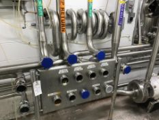 Stainless Steel Pipe In Silo Area, 3" Flow Divert Panel, Approx 100 Feet, 2, 2.5, 3 Inch