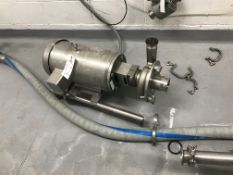 Ampco 10 HP Centrifugal Pump, Model LCV520-252-21F, 2" Inlet/Outlet, Stainless Steel Motor