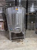 Practical Fusion 600 gallon Stainless Steel Saving Tank, Glycol Jacket, Flat Bottom, Side Manway,