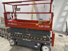2019 SkyJack Model SJ3226 24 V Electric Scissor Lift, 500 LBS Capacity, S#27043190