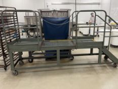 Mild Steel Paddle Mixer Platform mounted on Casters- Overall Dims Approx 10'2" L X2 | Rig Fee $250