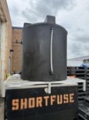 Insulated Plastic Storage Tank- Tank Dims Approx 3'5" Straight Wall X 3'7" Diameter