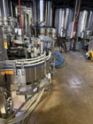 Stainless Steel Conveyor From Codi Filler to Labeler- (2) Single Lane Curves- 3 1/4" Chain, Air