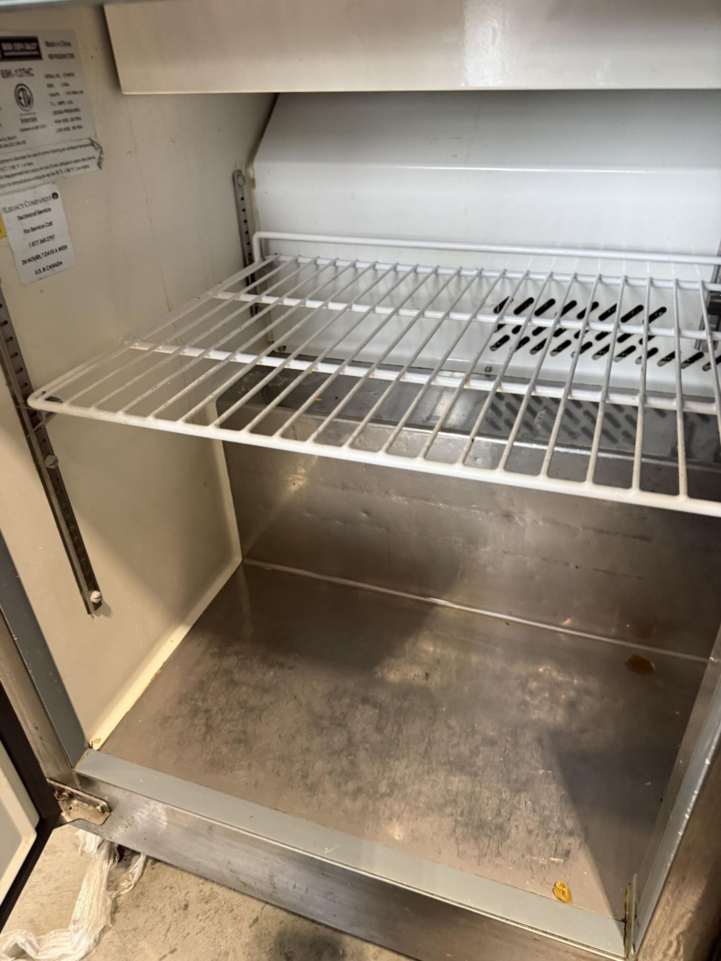 Central Model 69K-137HC 72" Commercial 3-Door Sandwich and Salad Prep Table- R290 Refrigerant, 120 - Image 4 of 5