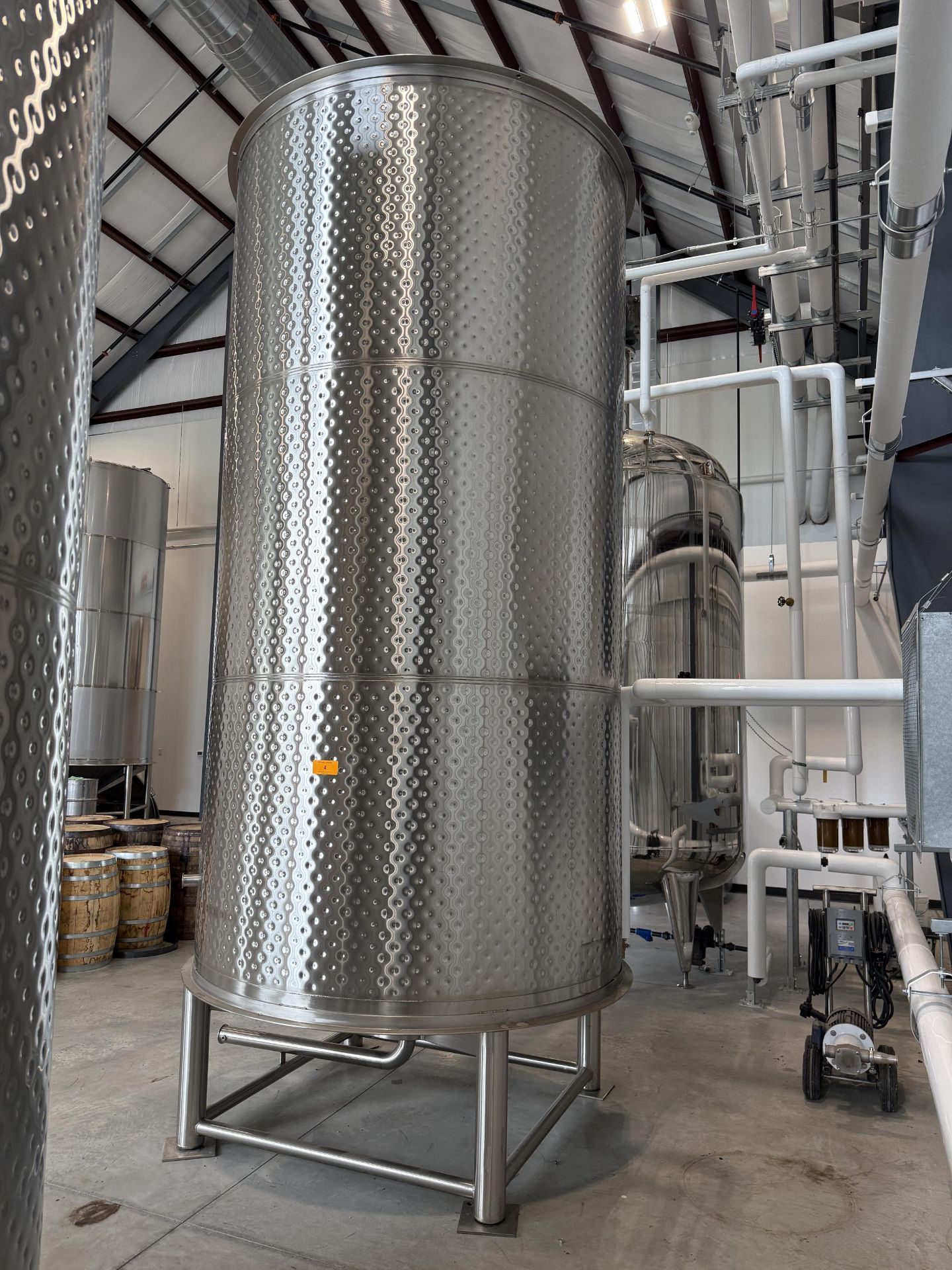 Quality Stainless Tanks Approx (2500) Gallon Stainless Steel Fermenter- Glycol Jacket, Open Top with - Image 3 of 9
