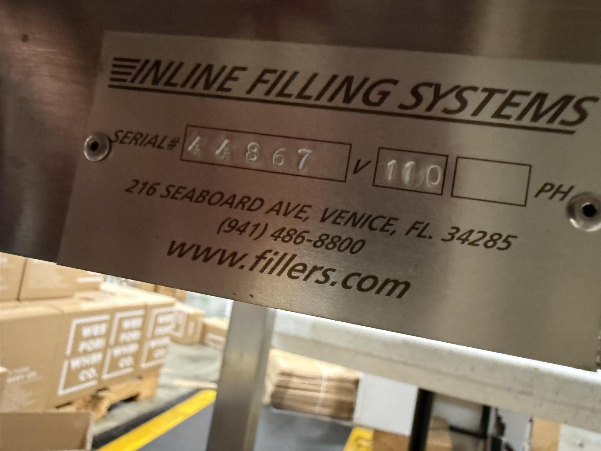 Inline Filling Systems Round Accumulation Table Approx 36" Diameter, 120 V, S#44867 - Image 7 of 7