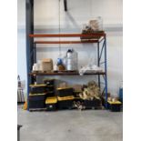 Pallet racking- Section QTY (1) Section Approx 144" L BEAM X 42" W X 144" tall- Total Approx (9)