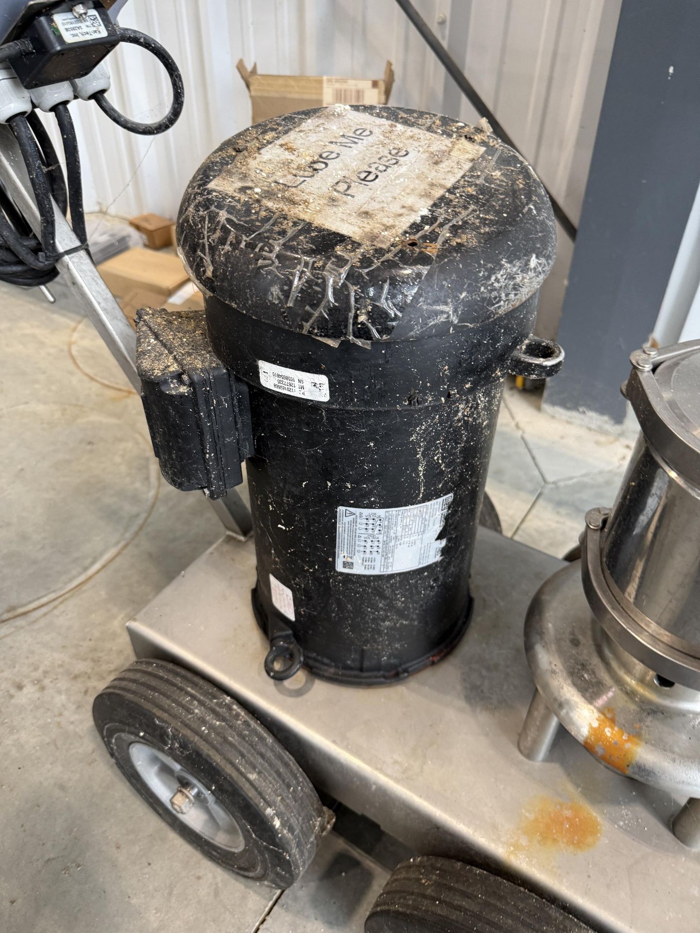US-Fipp Stainless Steel Flexible Impeller Pump Cart, 5 HP, 1750 RPM, 230/460 V - Image 4 of 7