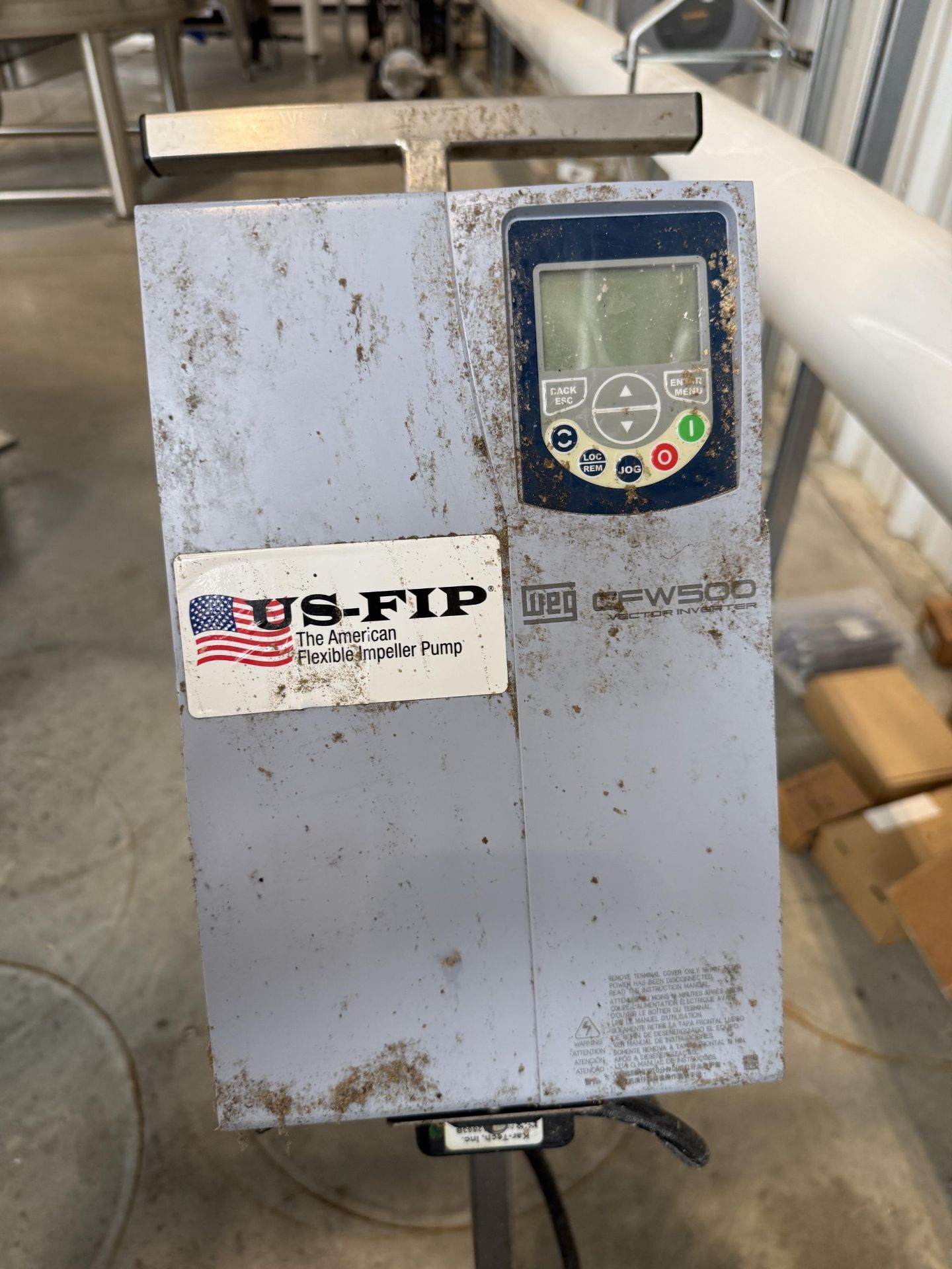 US-Fipp Stainless Steel Flexible Impeller Pump Cart, 5 HP, 1750 RPM, 230/460 V - Image 6 of 7