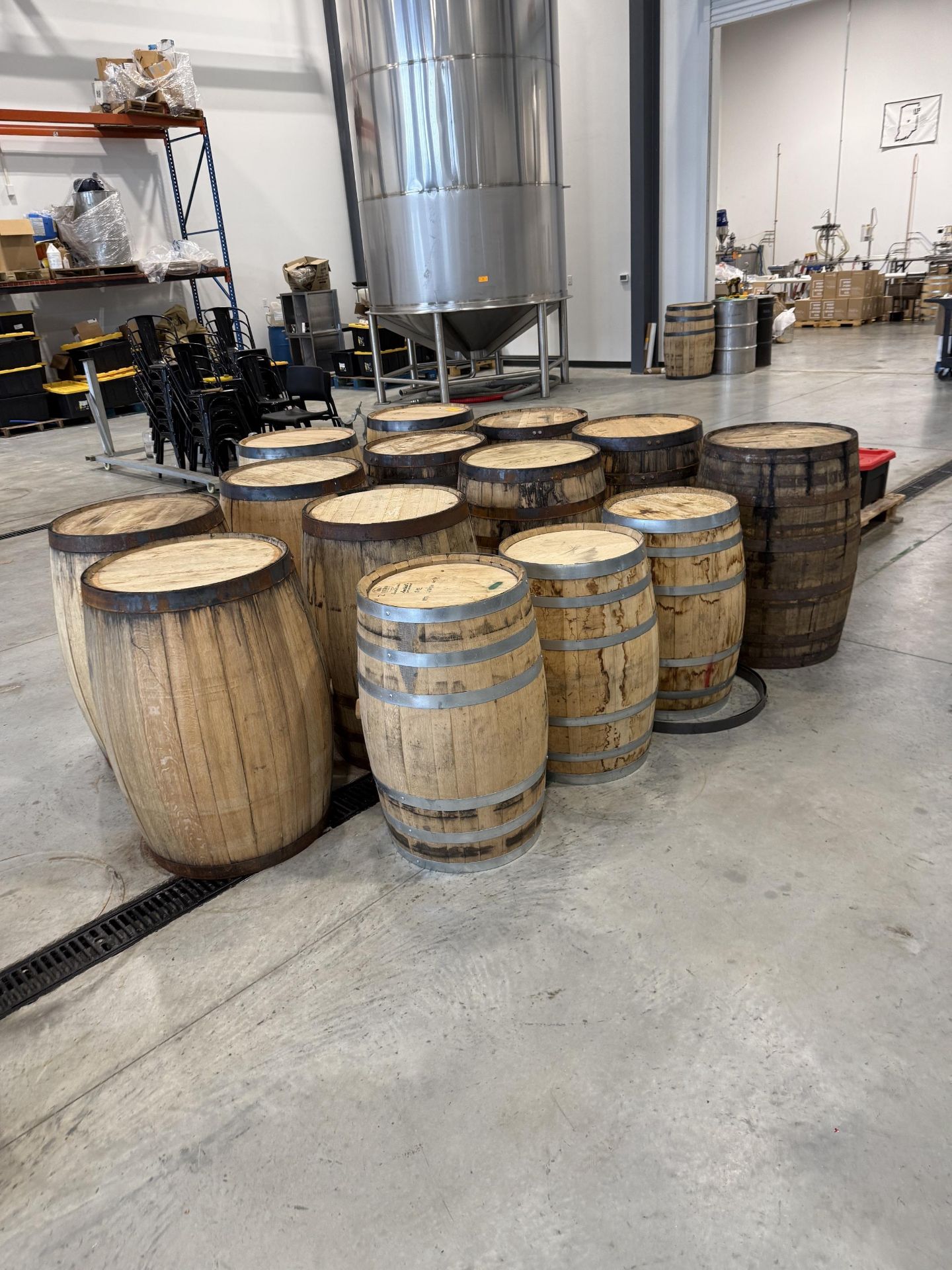 Whiskey Barrel- QTY (11) 53 Gallon, QTY (3) 25 Gallon - Image 2 of 2