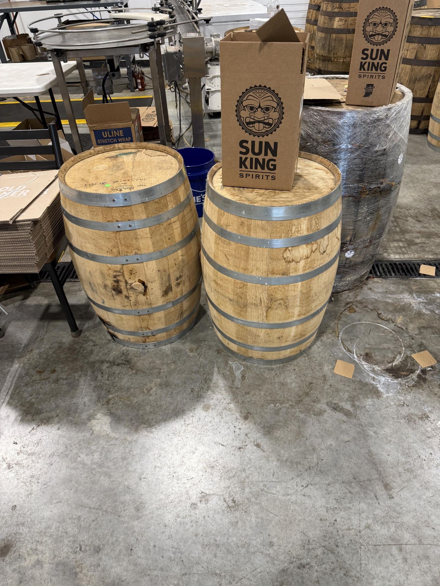 Whiskey Barrel- QTY (1) Display Barrell, QTY (20) 53 Gallon, QTY (4) 25 Gallon - Image 3 of 4