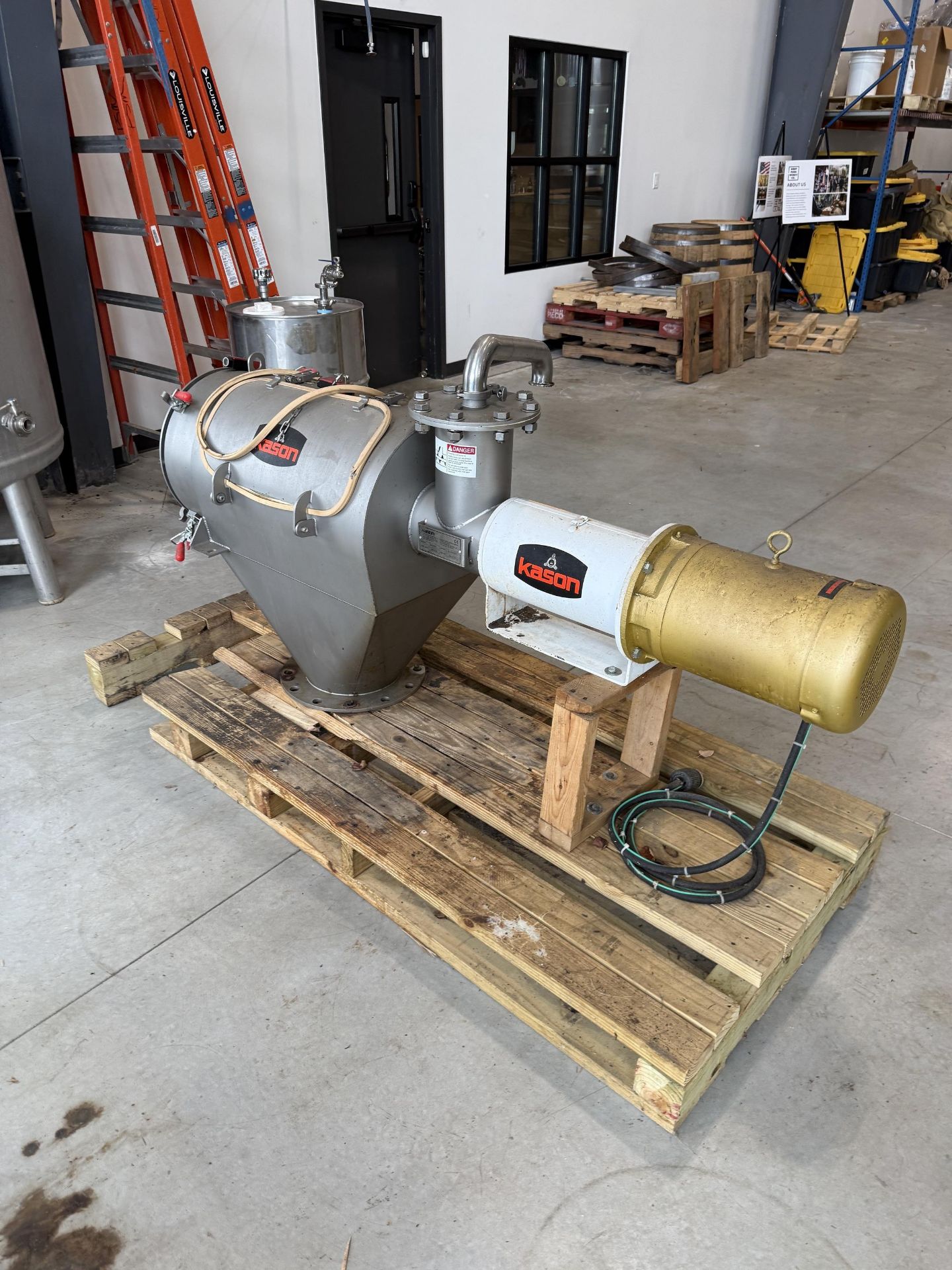 2018 Kason Model MO-SS Centri-Sifter, 3 HP, 865 RPM, 230/460 V, S#M-11732 - Image 3 of 7