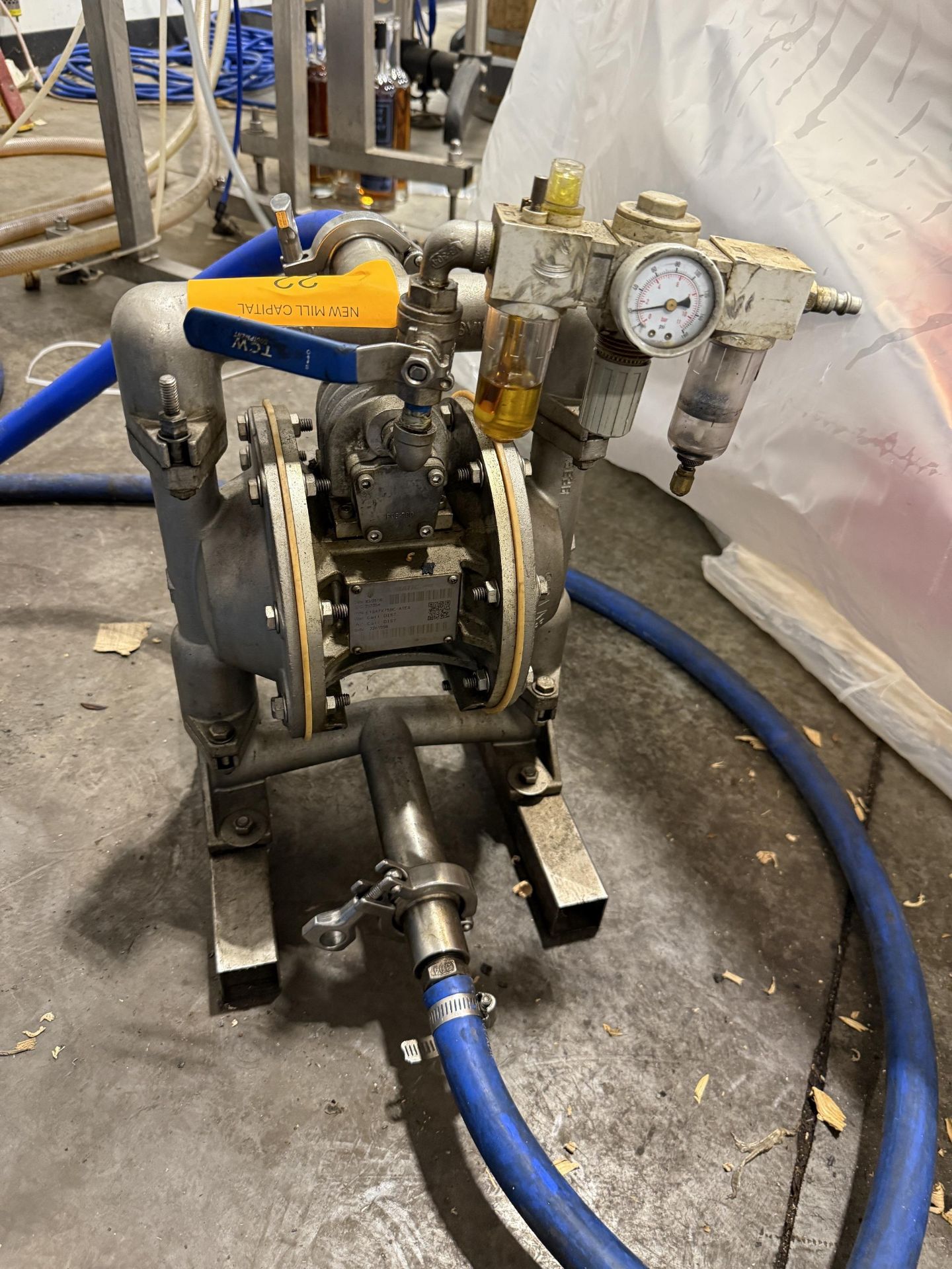 2016 Versa-Matic Model E1SA7X759C-ATEX Stainless Steel Diaphragm Pump, S#2261598 - Image 2 of 3