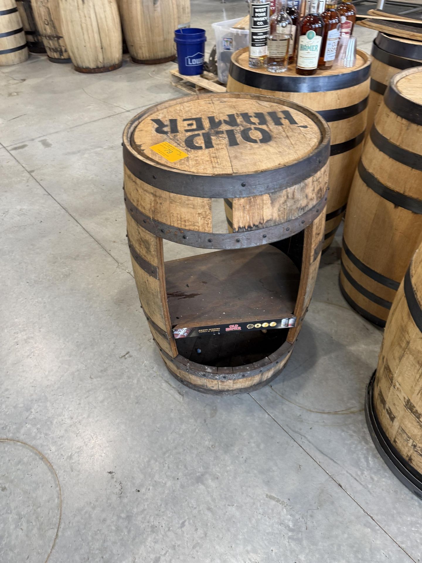 Whiskey Barrel- QTY (1) Display Barrell, QTY (9) 53 Gallon - Image 2 of 3