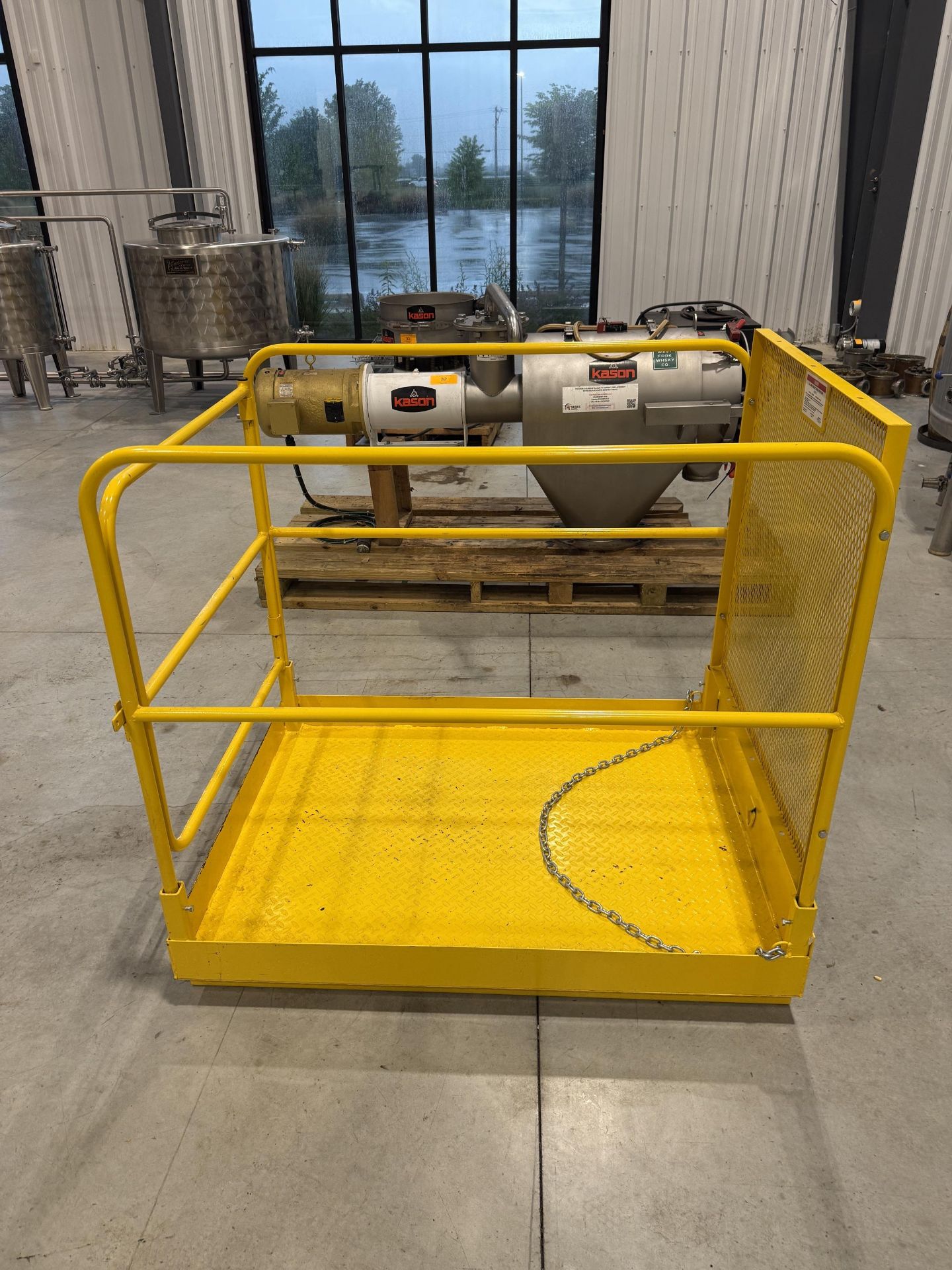ULINE Model H-2771 36" X 48" Forklift Aerial Platform, 1,000 LBS Load Capacity