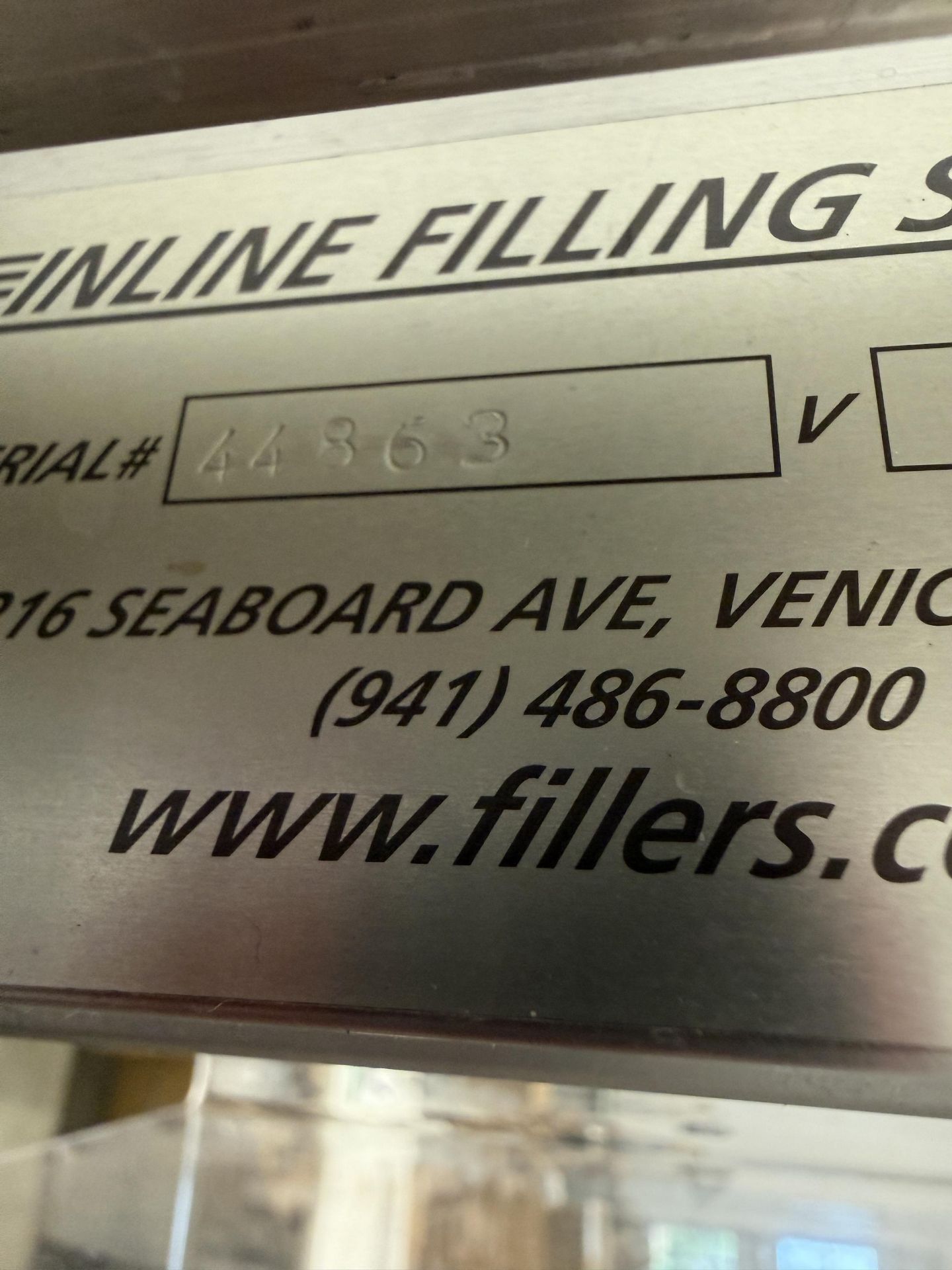 Inline Filling System 1-Head Pneumatic Press on Capper, S#44856 - Image 4 of 4
