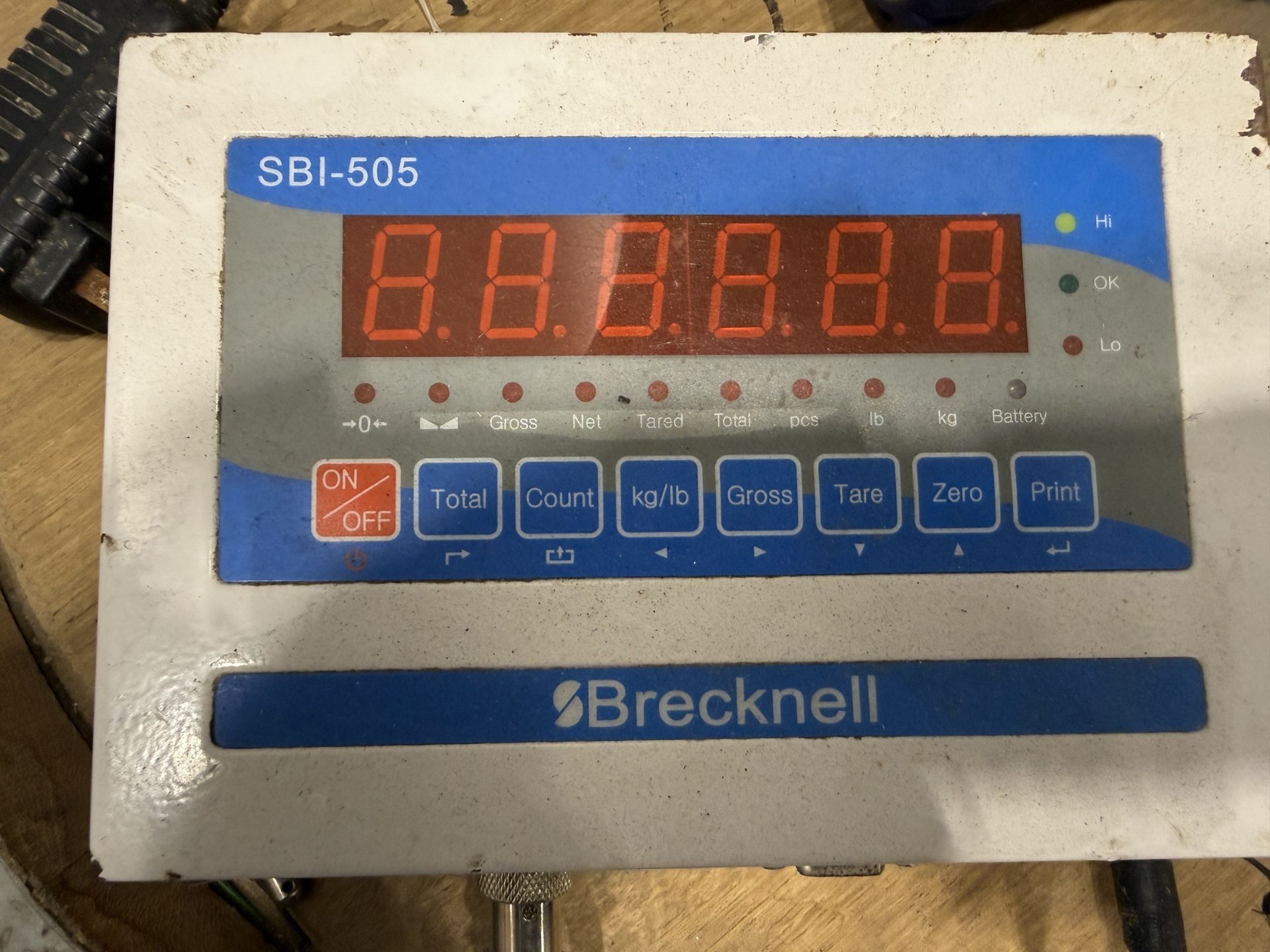 Brecknell Model SBI-505 Floor Scale- Platform Approx 3' L X 3' W, 120 V- Needs Repair S#181017014 - Image 2 of 3