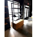 Wooden Display Shelf- 4 Shelf- QTY (2) Overall Dims Approx 55" L X 29" W X 84" Tall