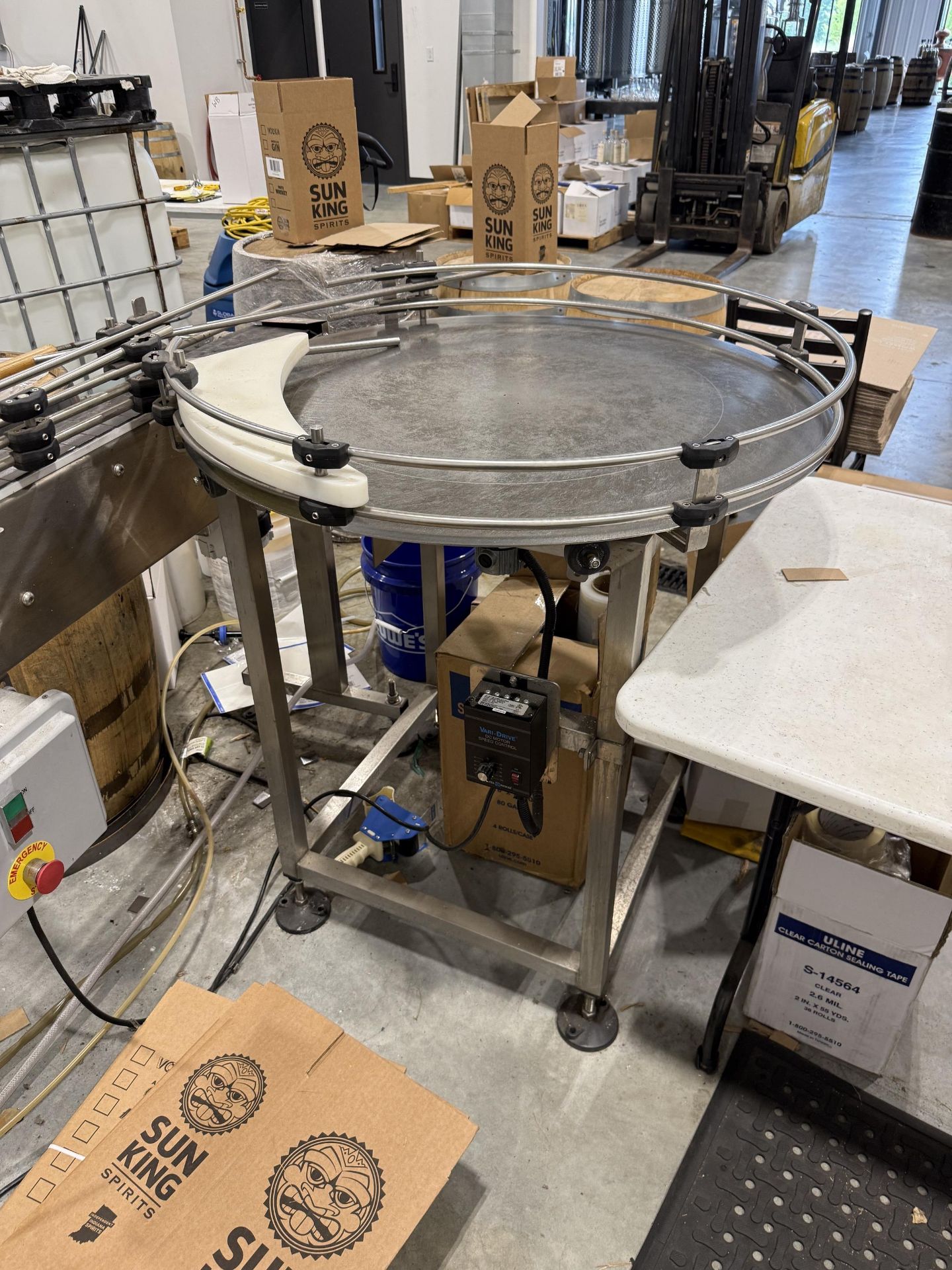 Inline Filling Systems Round Accumulation Table Approx 36" Diameter, 120 V, S#44867 - Image 2 of 7