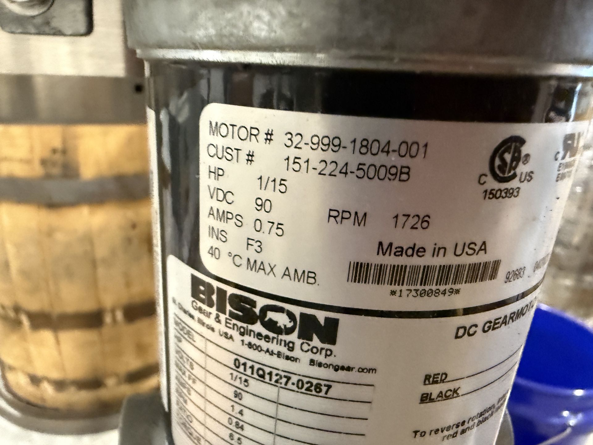 Inline Filling Systems Round Accumulation Table Approx 36" Diameter, 120 V, S#44867 - Image 3 of 7