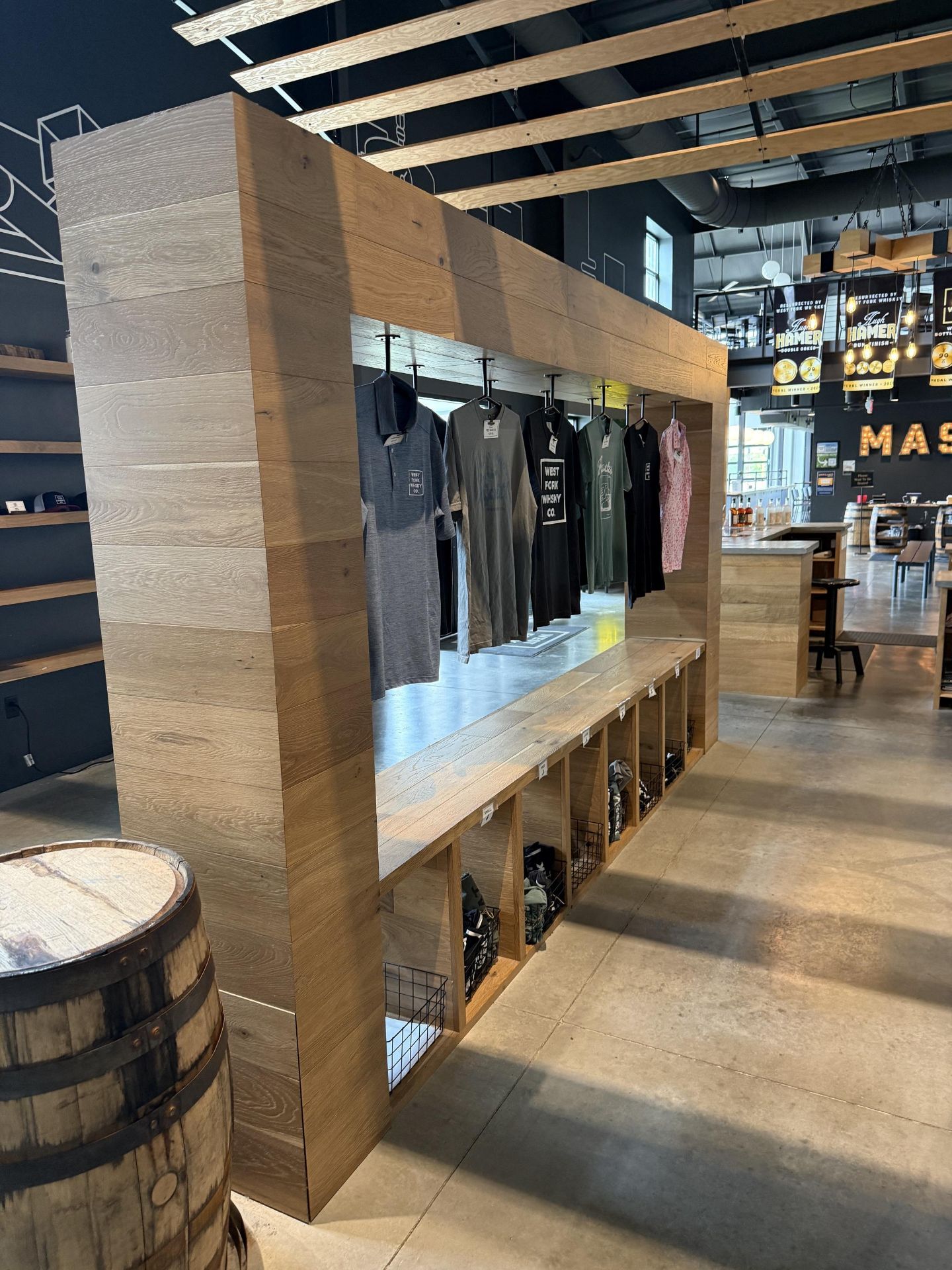 Wooden Shirt Display Rack- Overall Dims Approx 157" L X 20" W X 91" Tall - Image 3 of 3