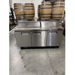 Bison Model BST-72 Salad Prep Table Refrigerator, R290/130 Refrigerant, 120 V, Needs Repair- S#BST-