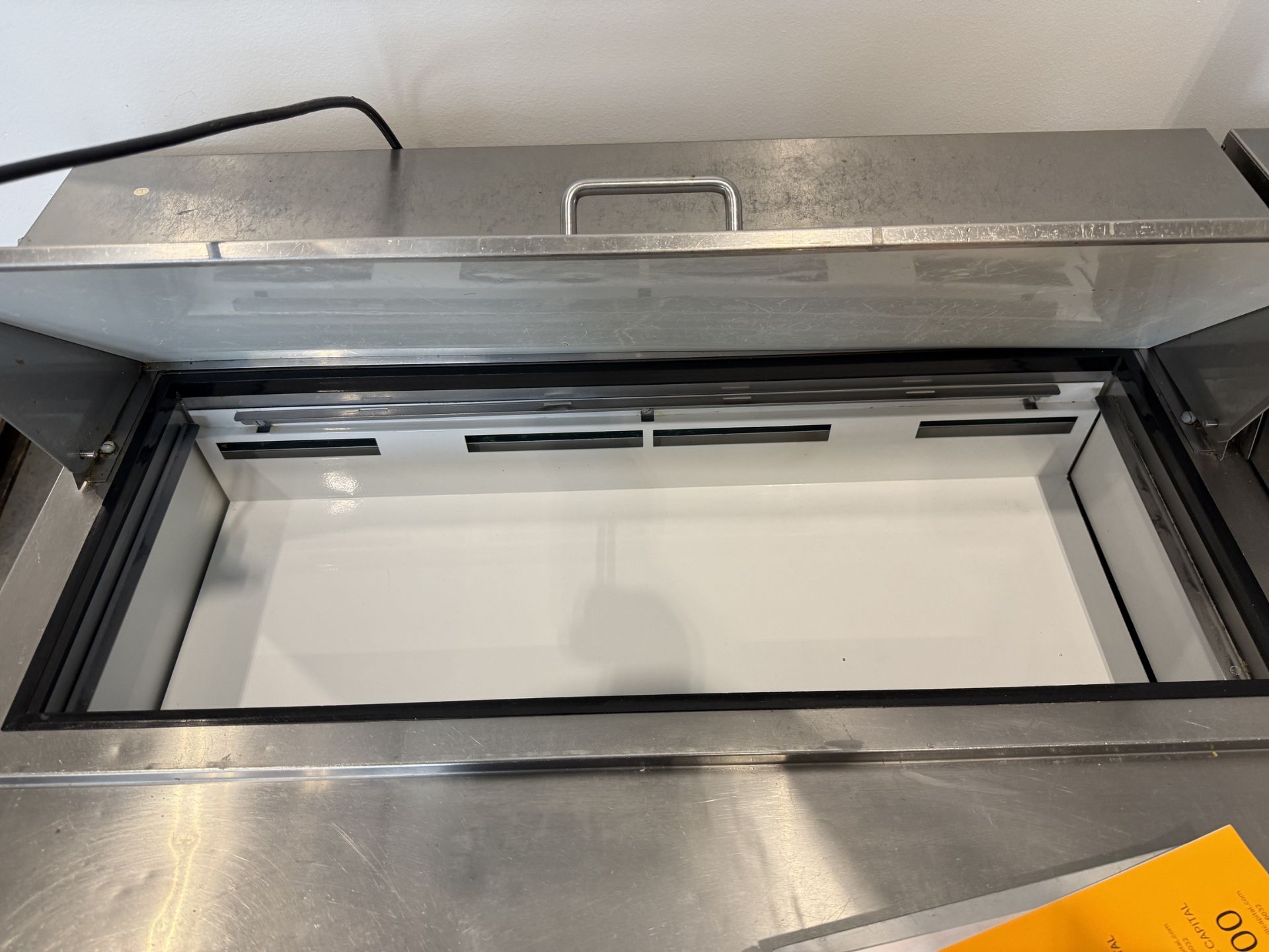 Central Model 69K-137HC 72" Commercial 3-Door Sandwich and Salad Prep Table- R290 Refrigerant, 120 - Image 3 of 5
