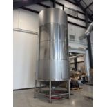 Quality Stainless Tanks (New) Stainless Steel Tank- Single Wall, Side and Top Manway, 6 Stainless