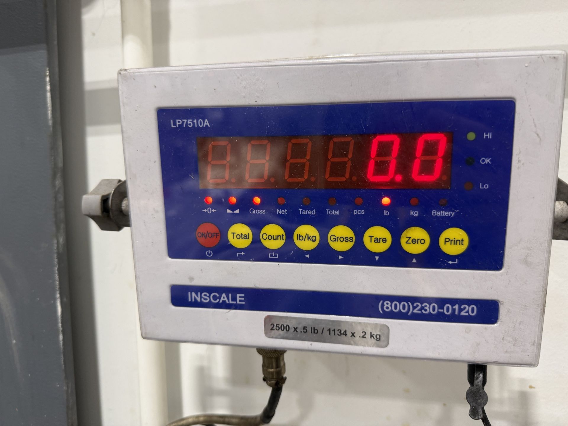 Optima Scale Manufacturing Inc Model LP7510A Floor Scale- Platform Approx 4' L X 4' W, S# - Image 2 of 3