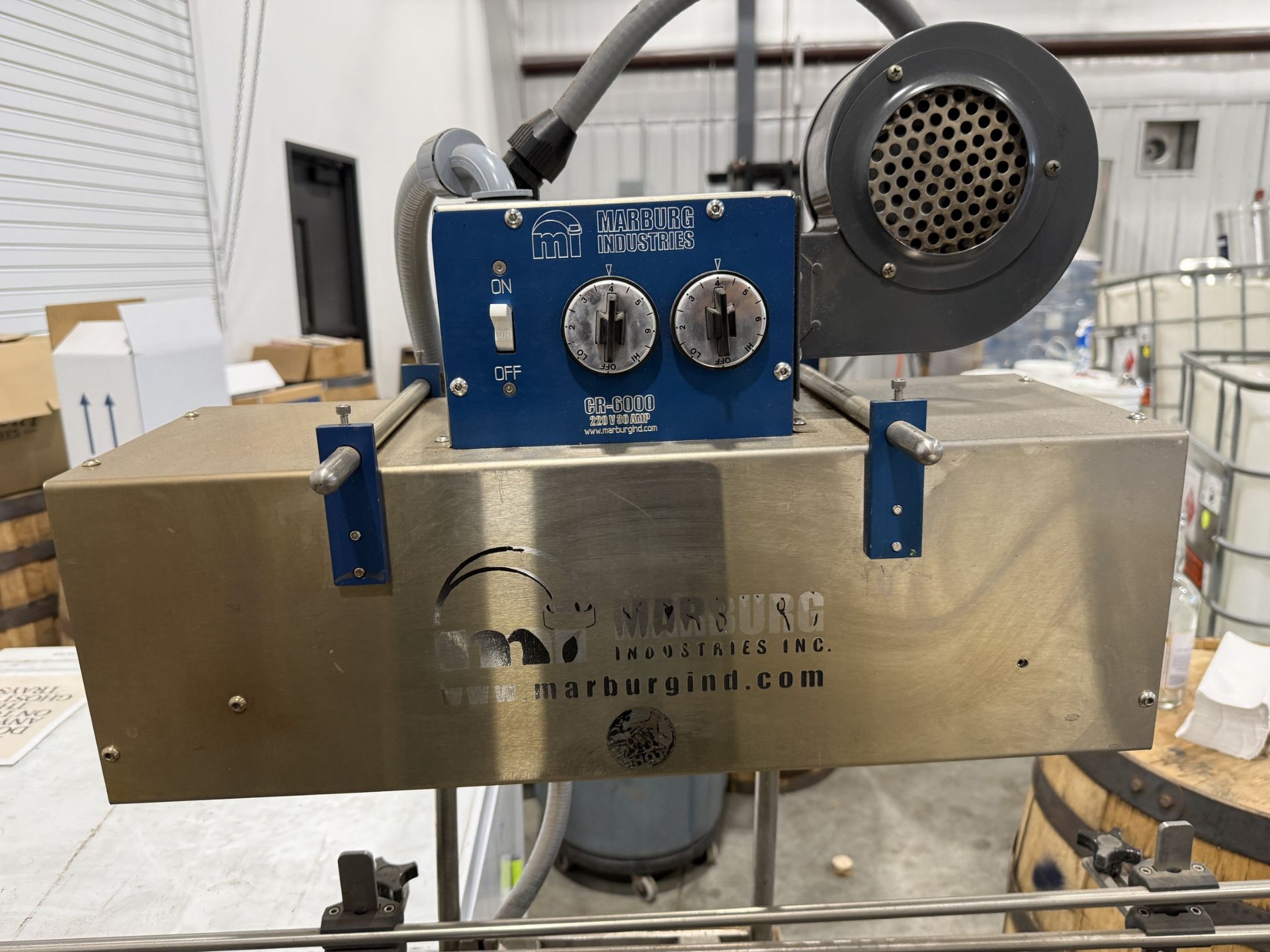 Marburg Industries Model CR 6000 Electric Heat Tunnel with Stainless Steel Conveyor- Heat Tunnel - Image 3 of 7