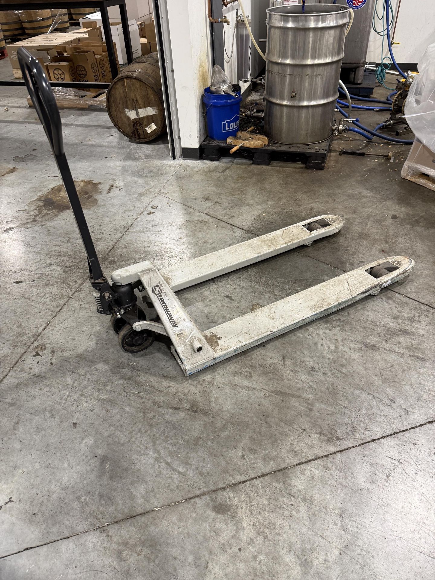 Strongway Pallet Jack- 4,400 LBS Capacity, Forks Approx 48" L, 1 Fork is Slightly Bent- S#191030/ - Image 3 of 5