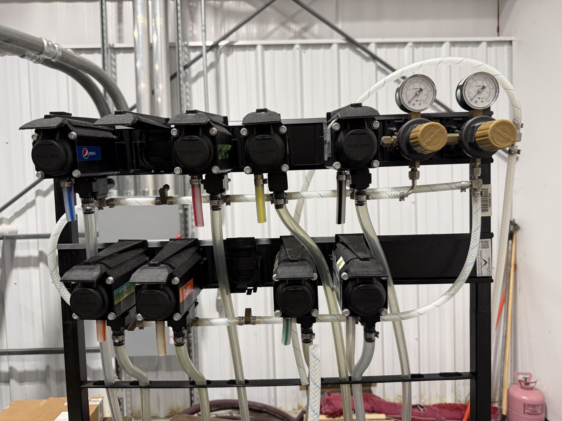 Omaha Fixture Model P13175 Bag in Box Syrup Pump Rack - Image 2 of 4