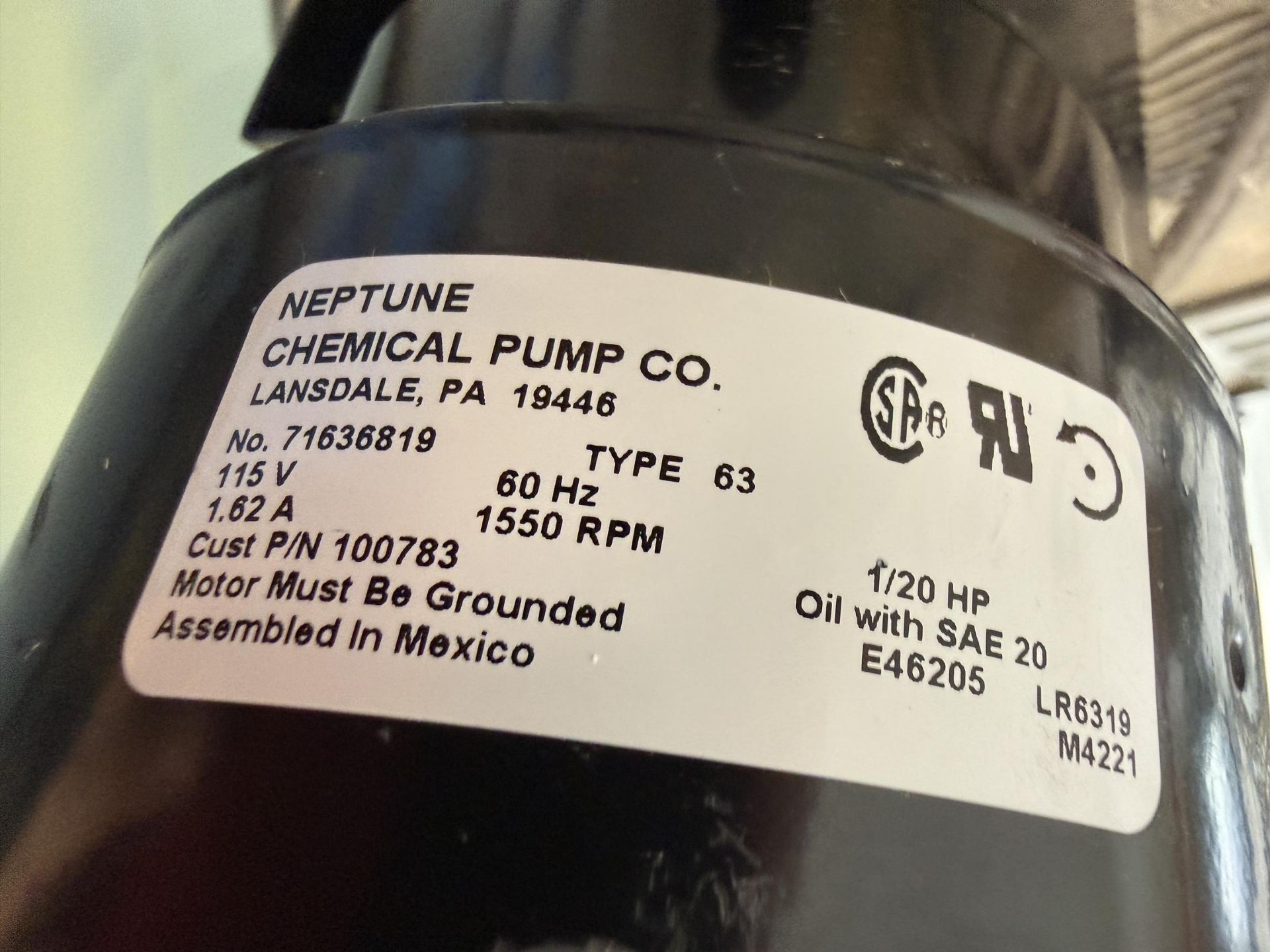 LMI Chemical Meter Tank and Pump- Tank Dims Approx 3' Straight Wall X 2' Diameter, Neptune - Image 5 of 7